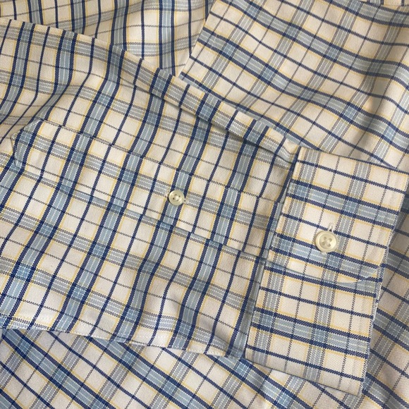 L.L.Bean Mens Plaid Button Down Shirt Long Sleeve Slightly Fitted 17-35‎ - Picture 5 of 8